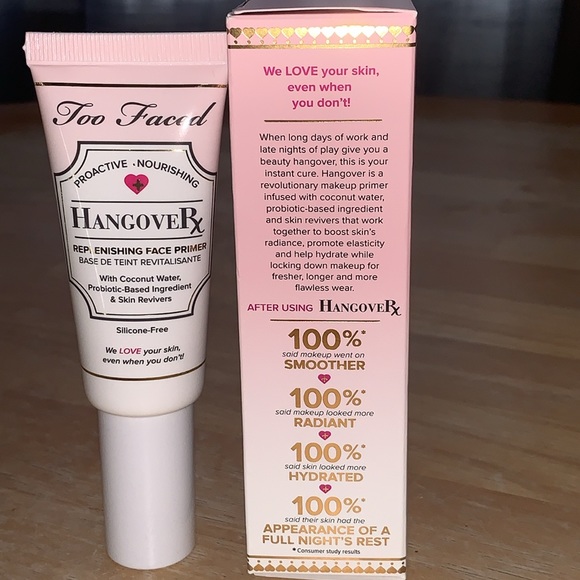 ✨BUNDLE✨ NIB Too Faced Hangover Replenishing Face Primer & Hangover Pillow Balm - Picture 3 of 7